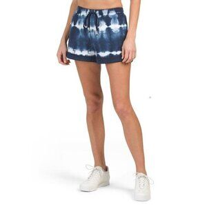 Parker Casual Tie Dye Print High Rise Shorts BLUE Women Size Small